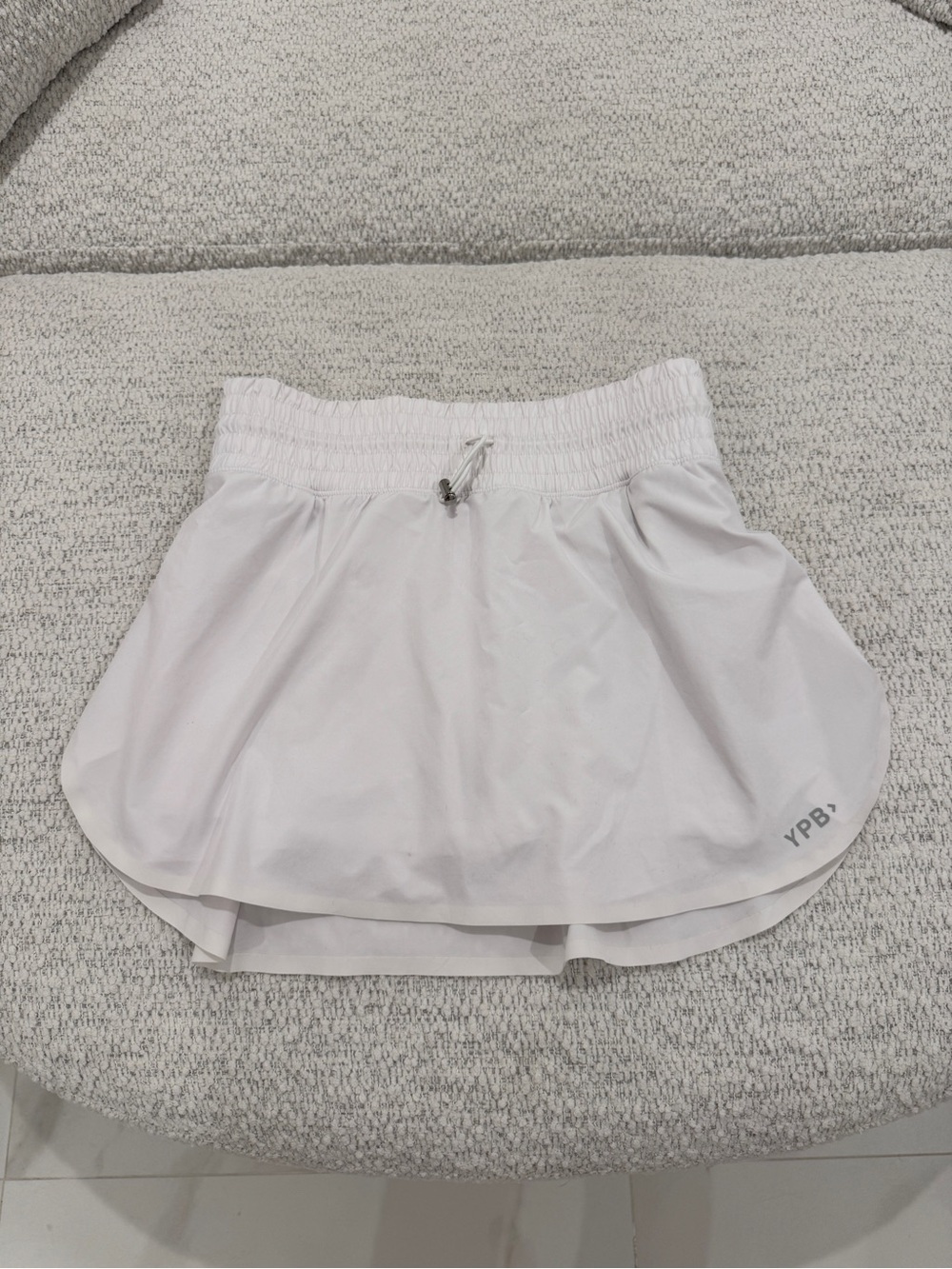 Abercrombie & Fitch YPB White Athletic Skort